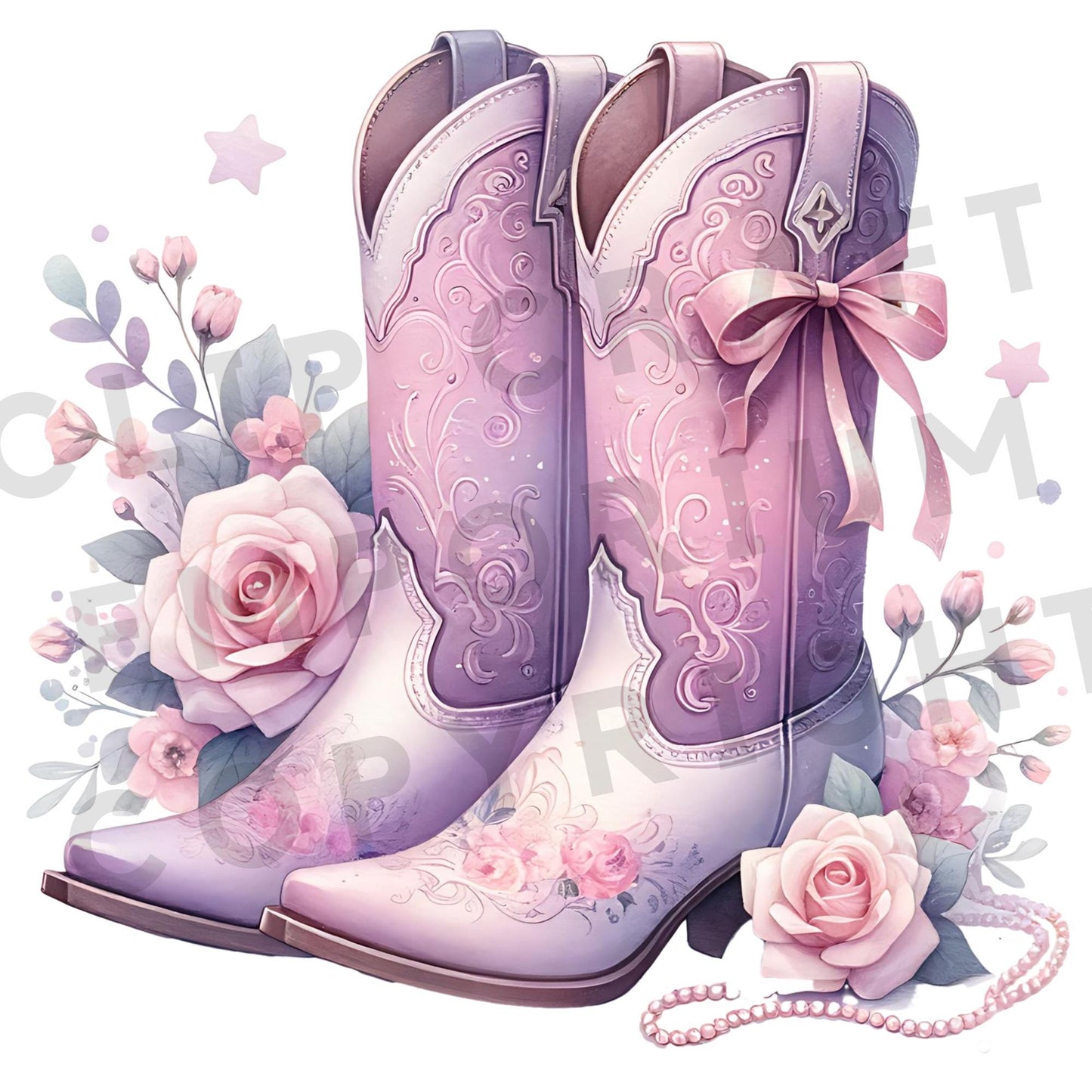Boots and Pearls PNG