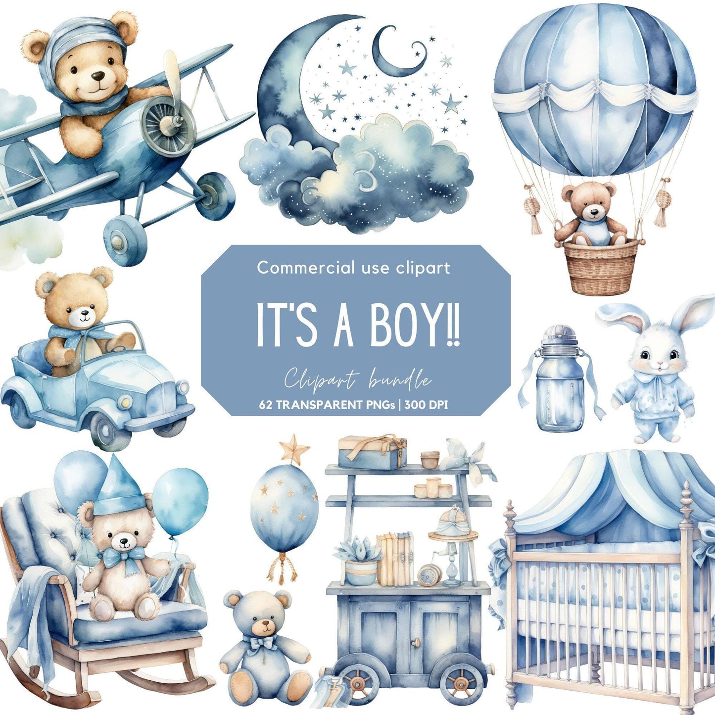 Its a Boy clipart pack
