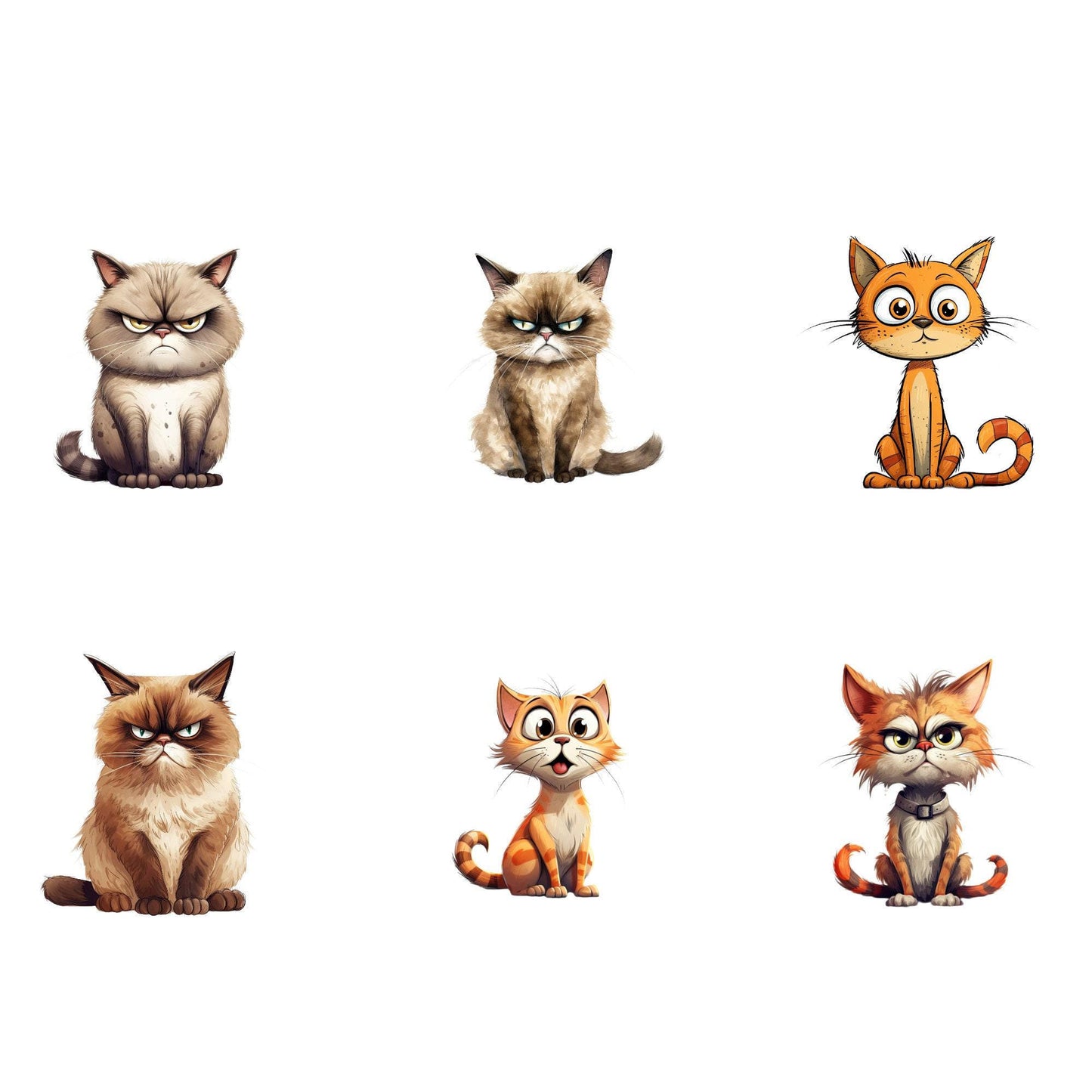 Quirky Cat Clipart