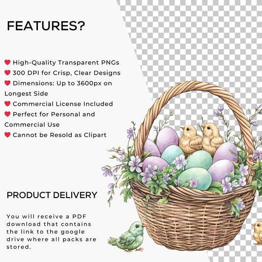 Easter Basket Clipart