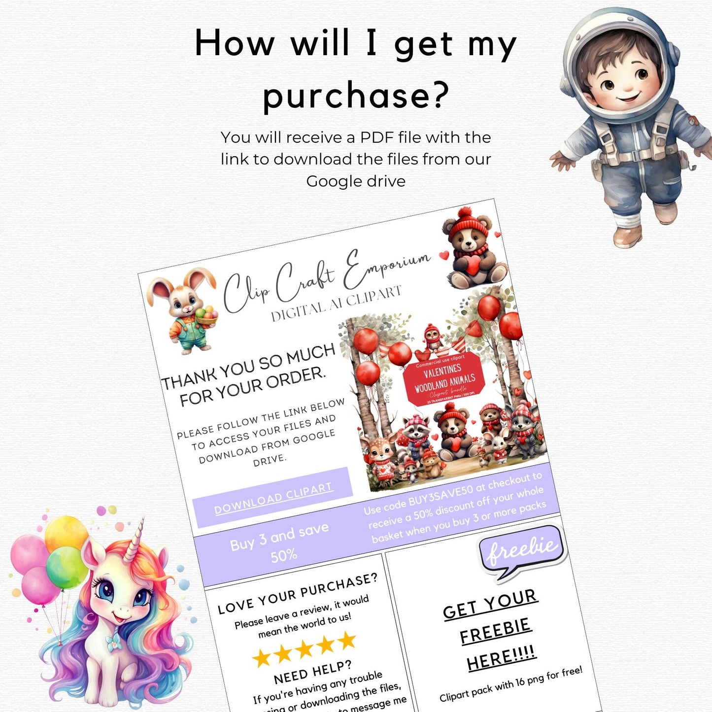 Watercolor Train set clipart