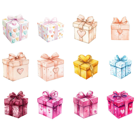 Valentine's Gift Box Clipart