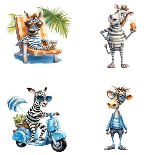 Quirky Zebra Clipart