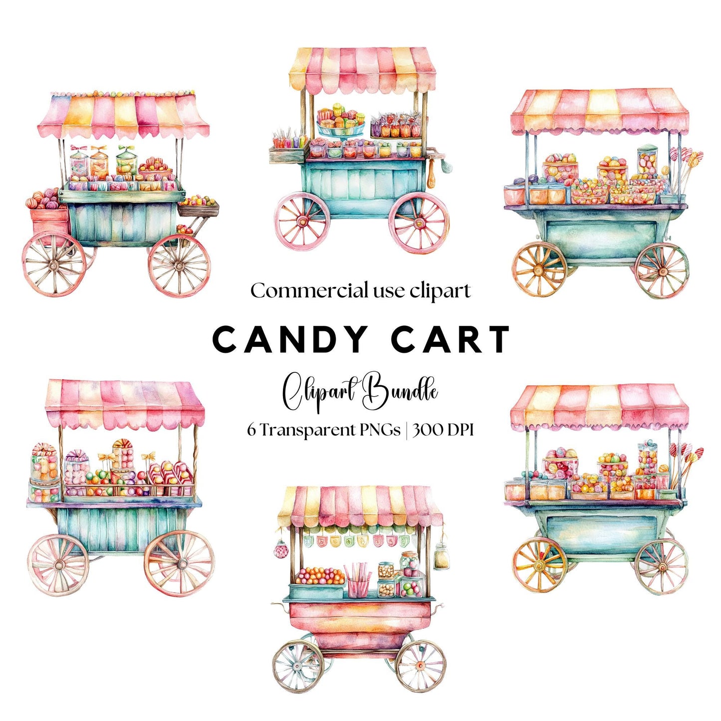 Candy Cart Clipart