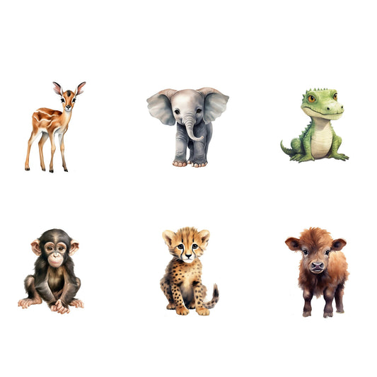 Baby Safari animal clipart