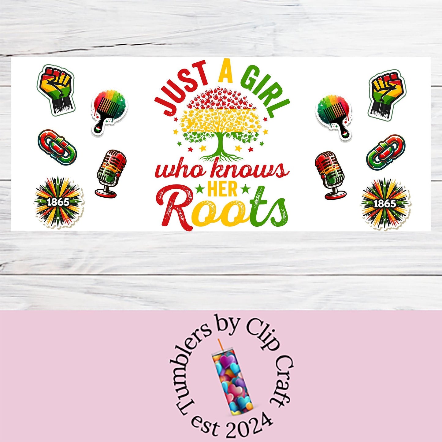 a sticker that says just a girl who knows her roots