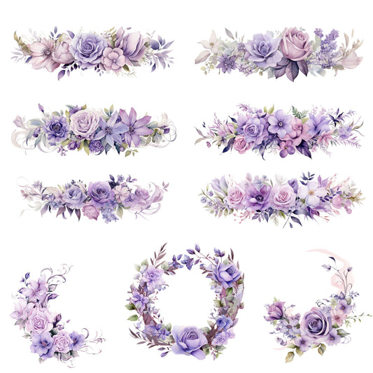 a bunch of flowers that are on top of each other