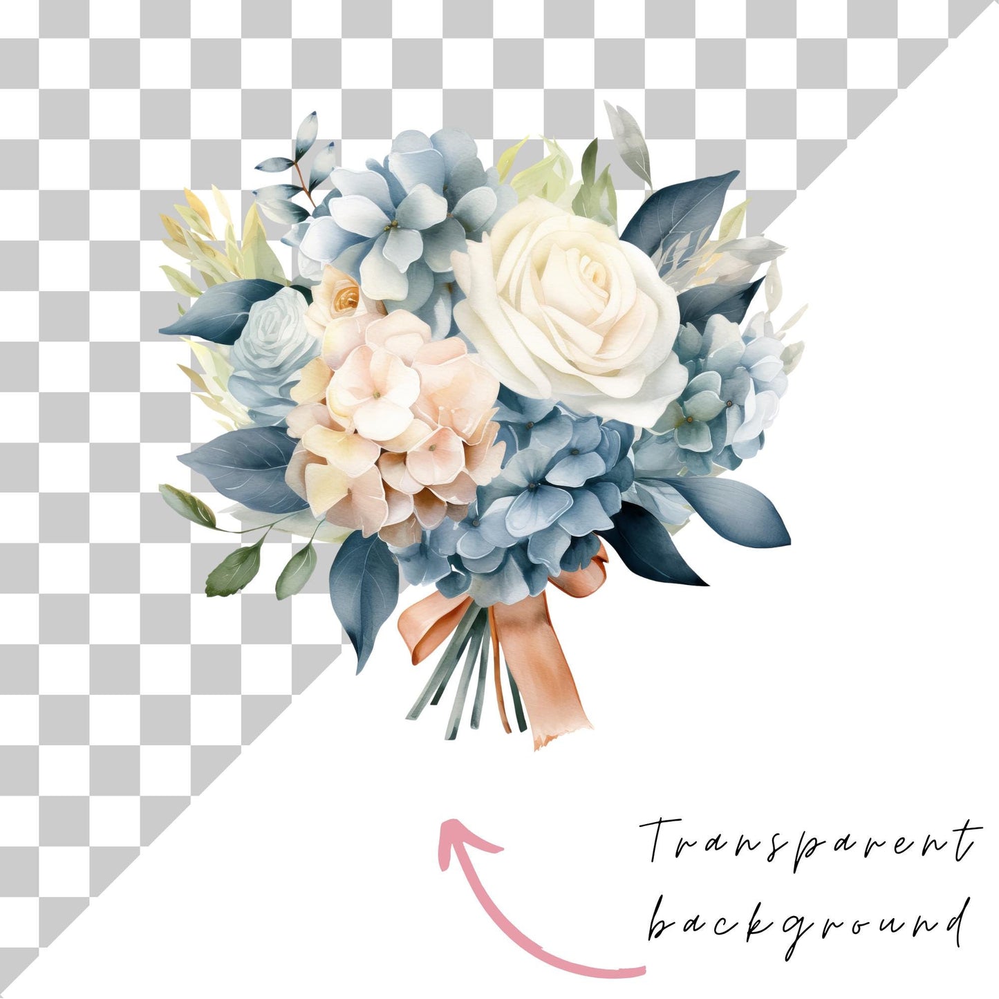 a bouquet of flowers on a checkered background