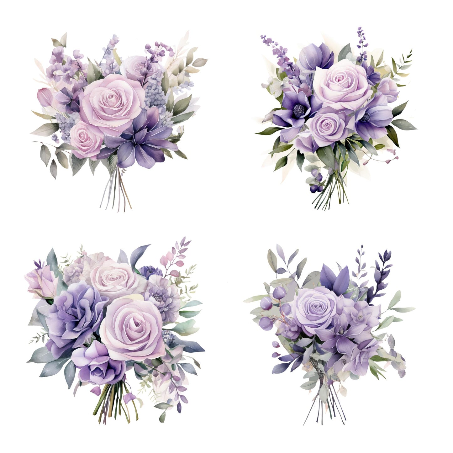 a bunch of flowers that are on a white background
