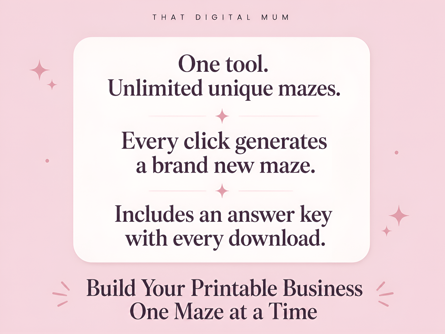 Kids Maze Generator – Create & Sell Printable Mazes in Seconds (Square & Circular, Commercial Use)