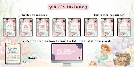 Party Printables Business Kit – Kids Birthday & Baby Shower Digital Product Bundle