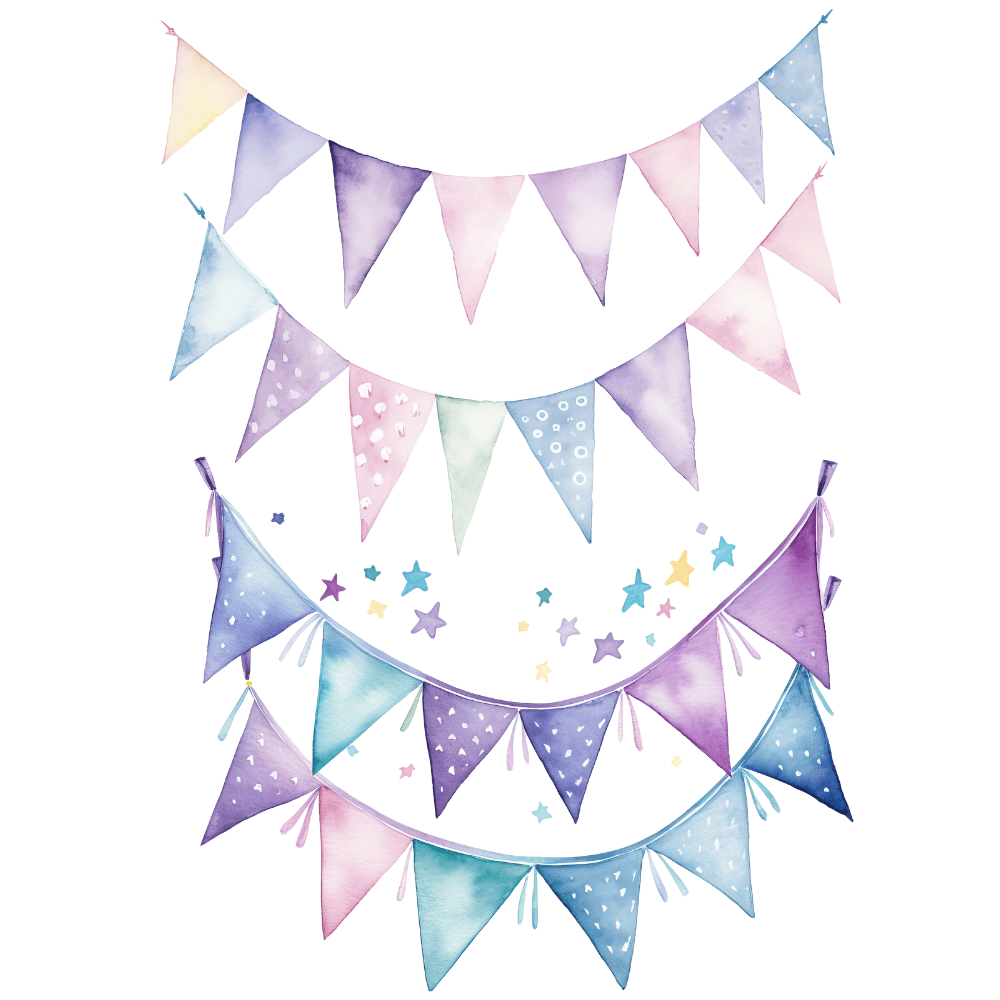 Pastel Happy Birthday Clipart