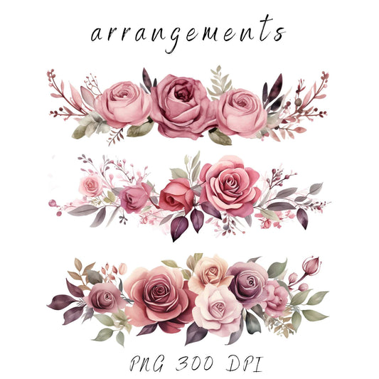 Pink Dusty Rose Clipart