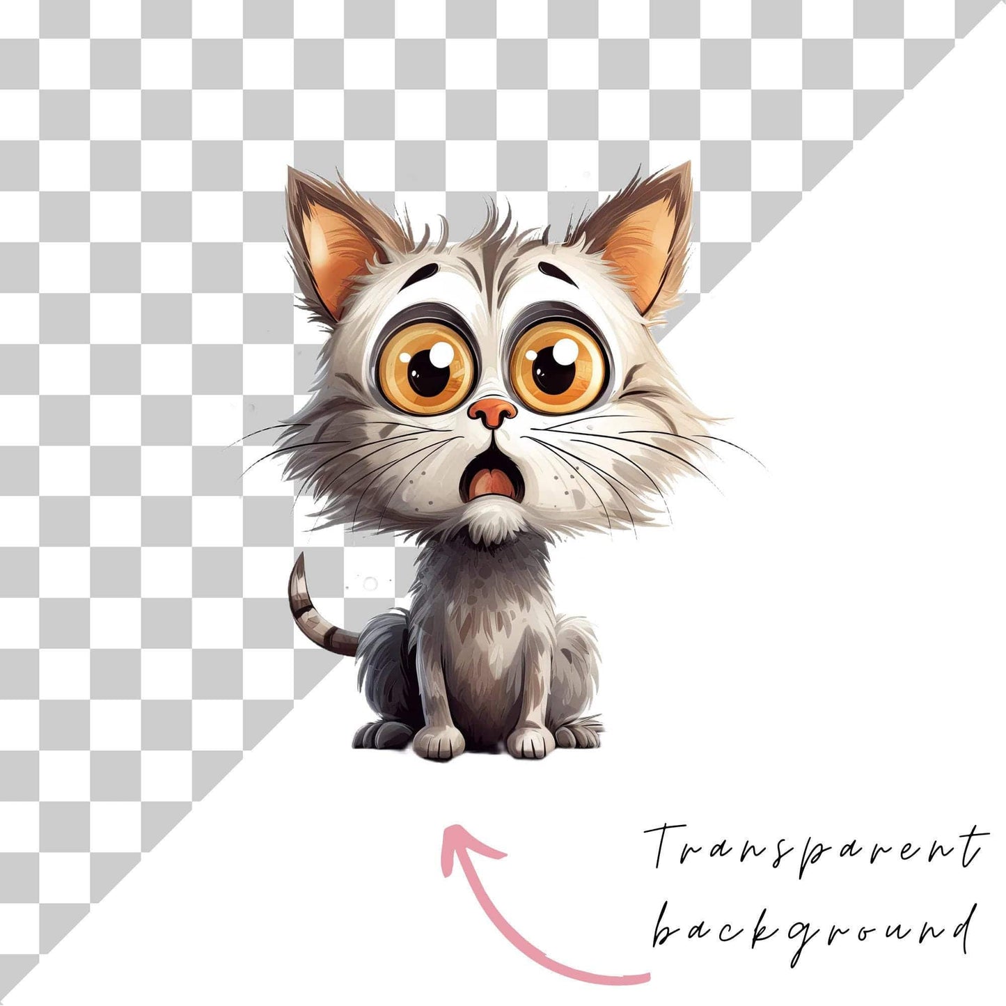 Quirky Cat Clipart