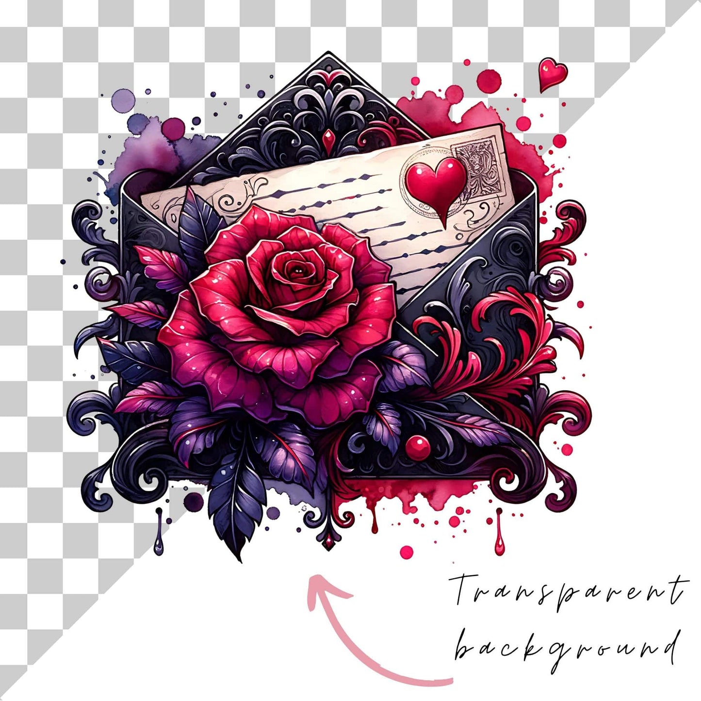 Clipart de alta fantasía romántica
