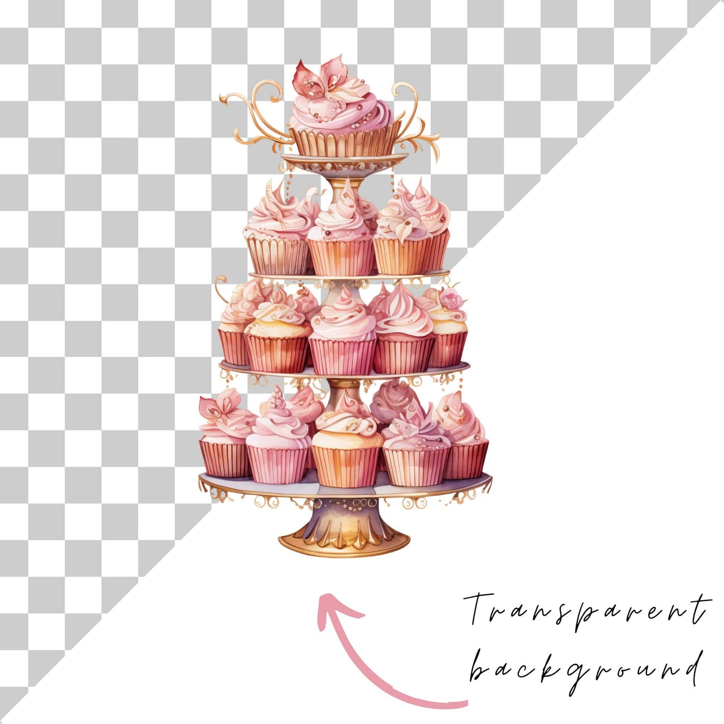 Rose Gold Celebration Clipart