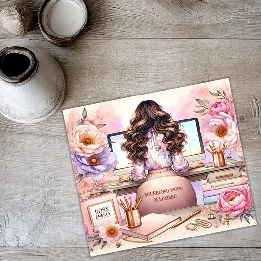Secretary Tumbler Wrap PNG