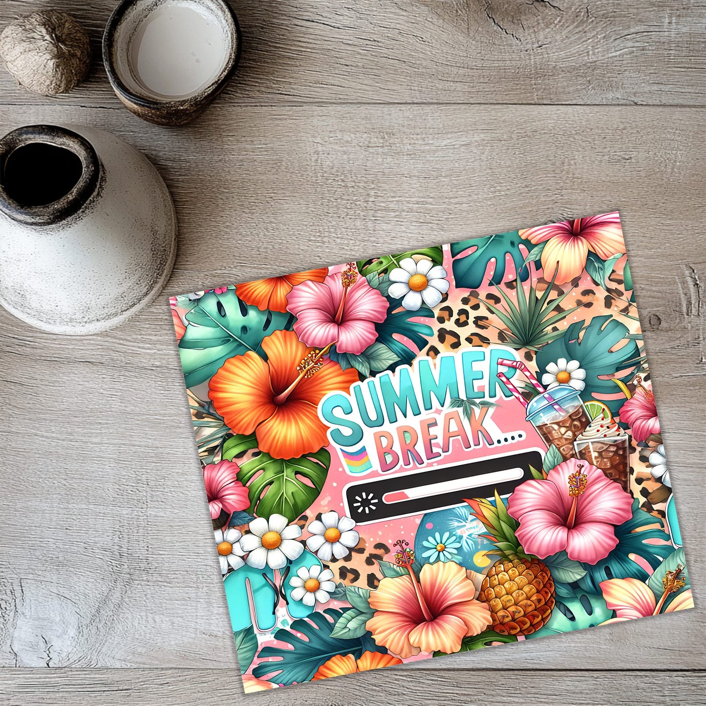 Summer Break Loading 20oz Tumbler Wrap