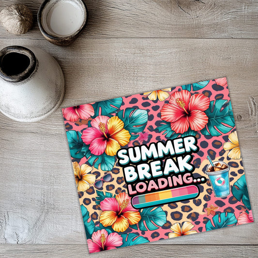 Summer Break Loading 20oz Tumbler Wrap