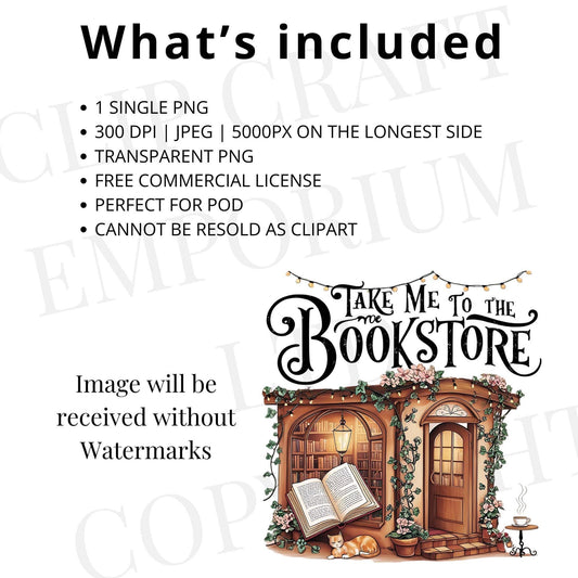 Take Me to the Bookstore PNG