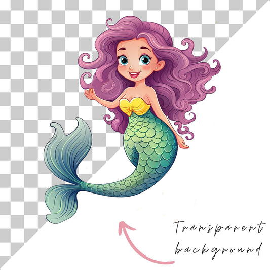 The Mermaid Clipart