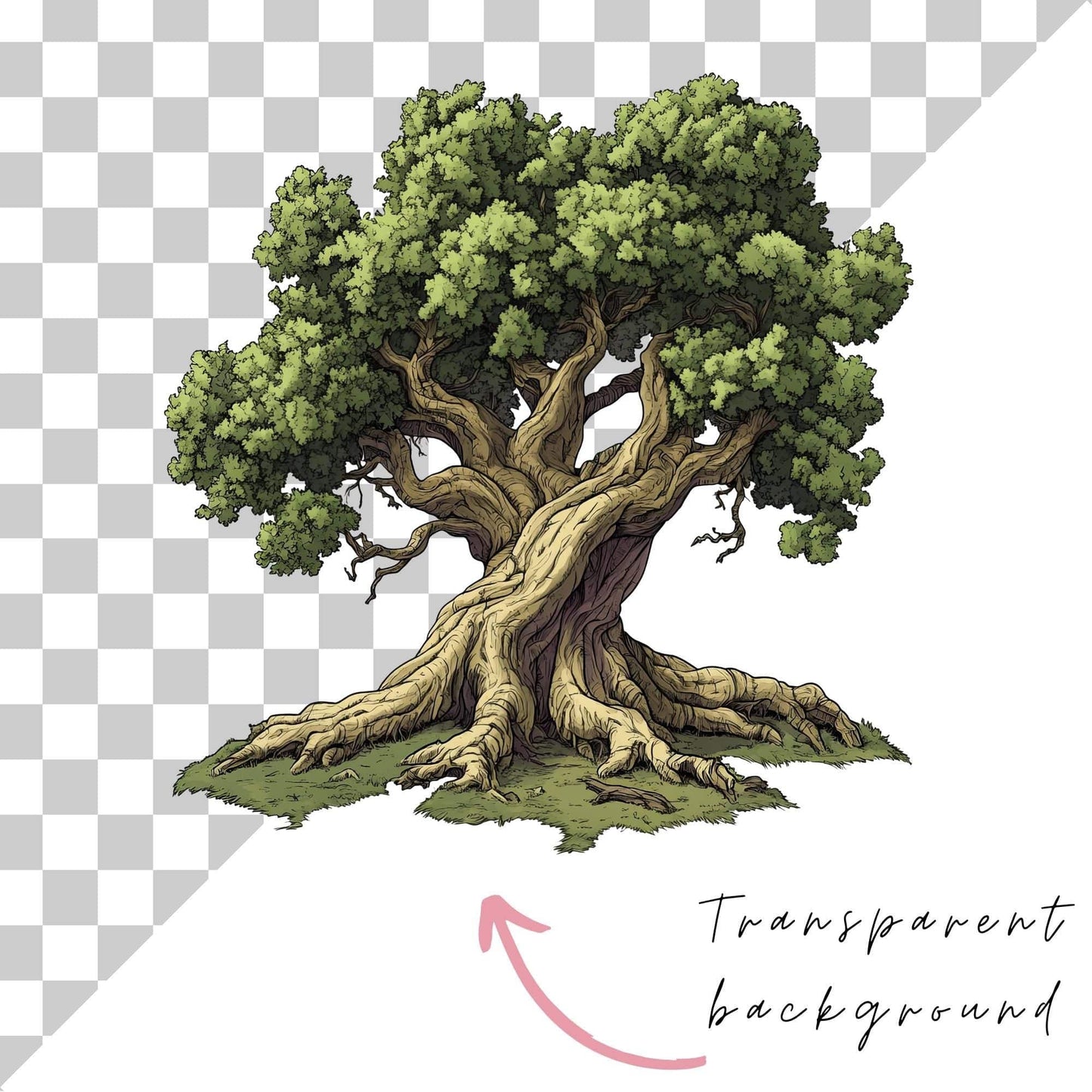Tree With Roots Clipart
