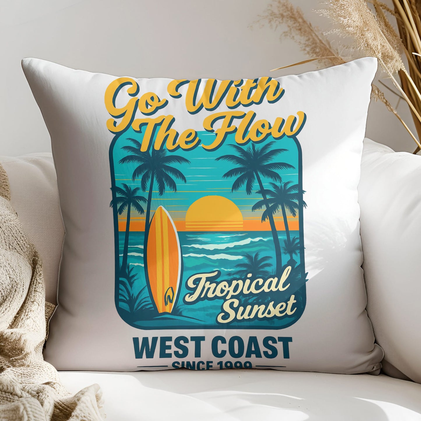 Vibrant retro Go with the flow