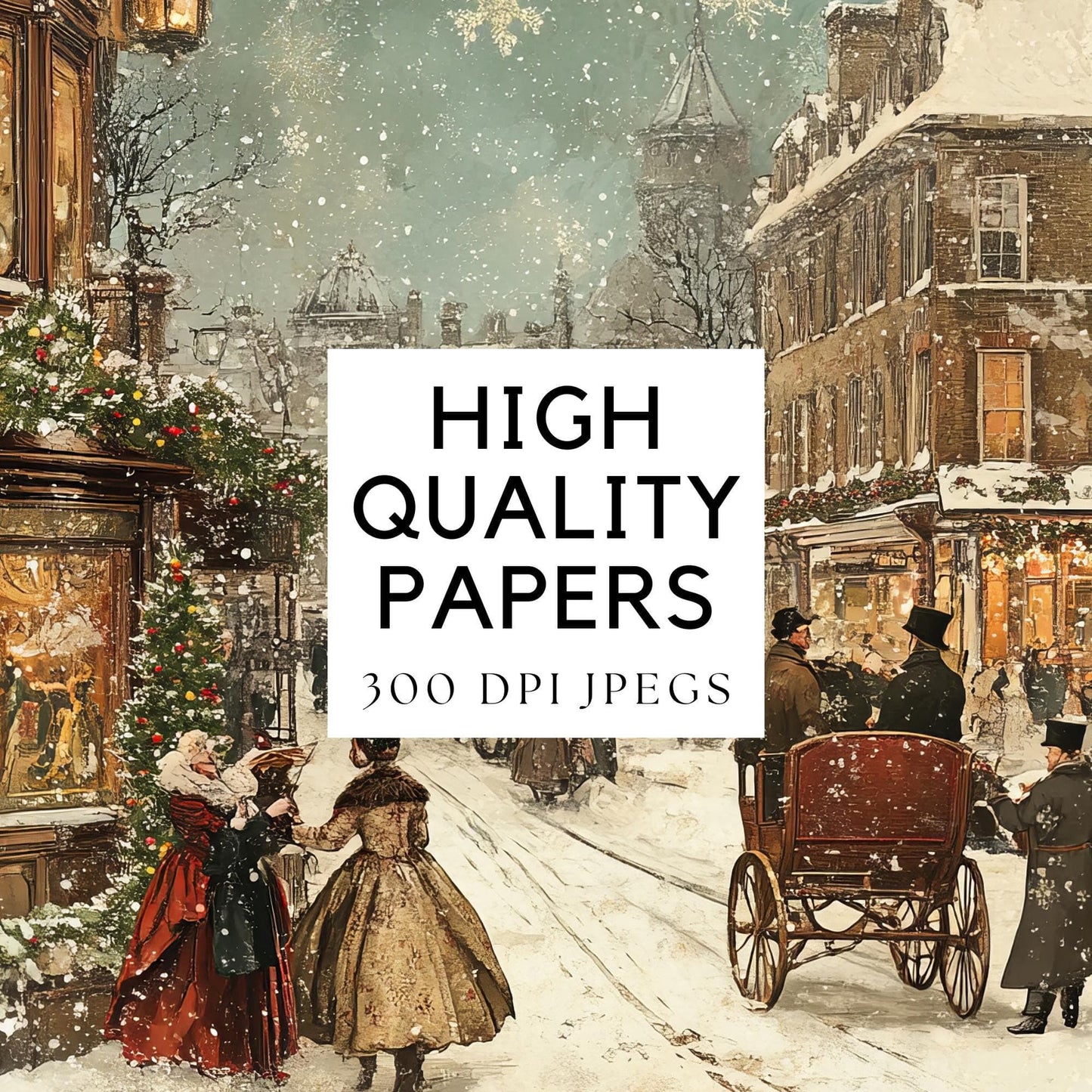 Winter in London Digital Papers
