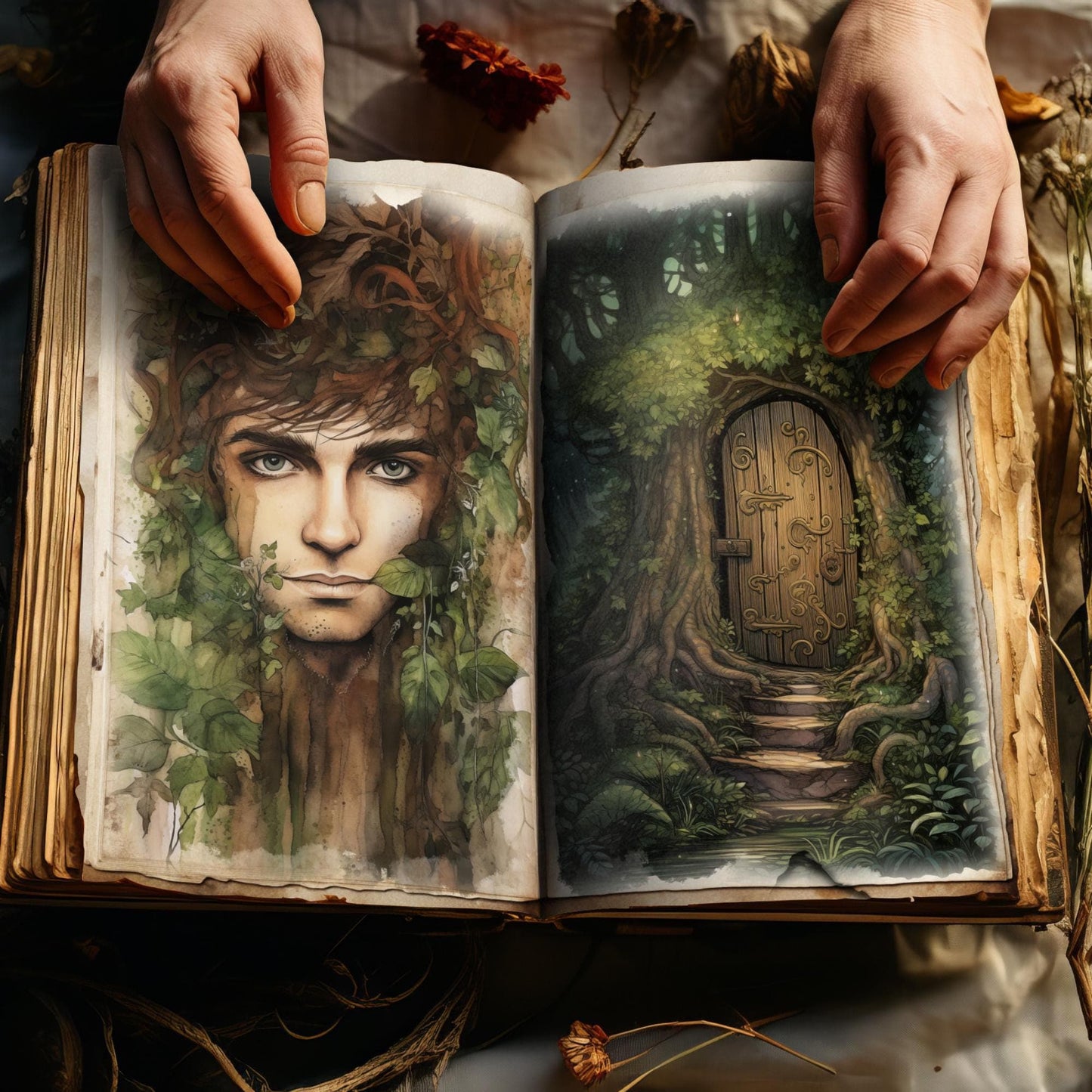 Woodland Elve Junk Journal Pages Vol2