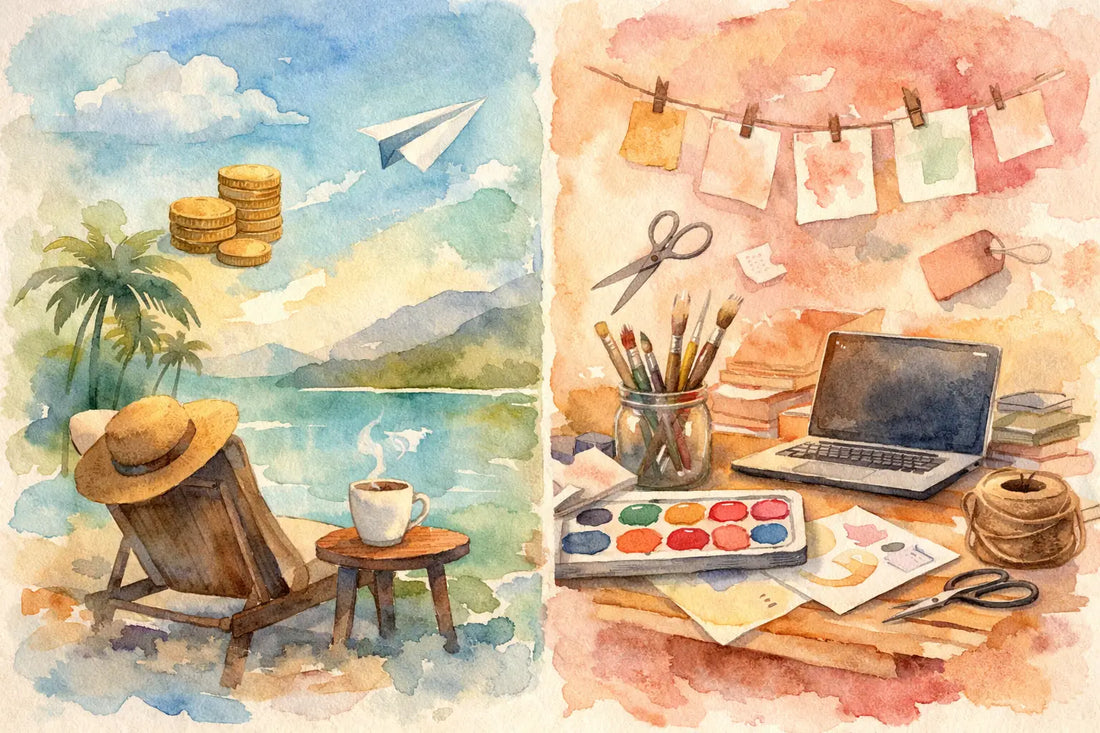 Passive Income vs Active Printable Shops