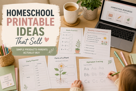 15 Homeschool Printable Ideas That Sell