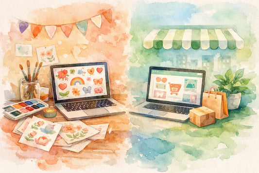 Selling Clipart on Etsy vs Shopify