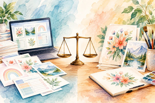 PLR Versus Original Printables: Which Sells?