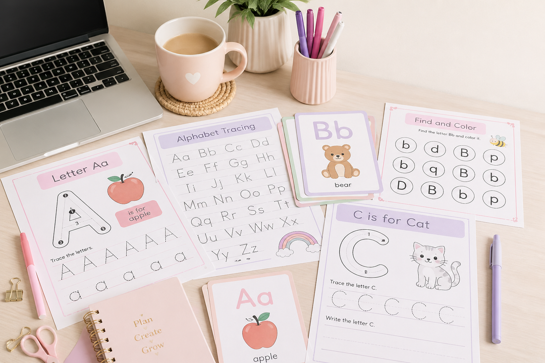 Alphabet Learning Printables That Sell