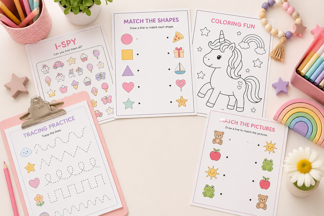 Preschool Activity Printables (Fun, Simple & Easy to Create or Sell)