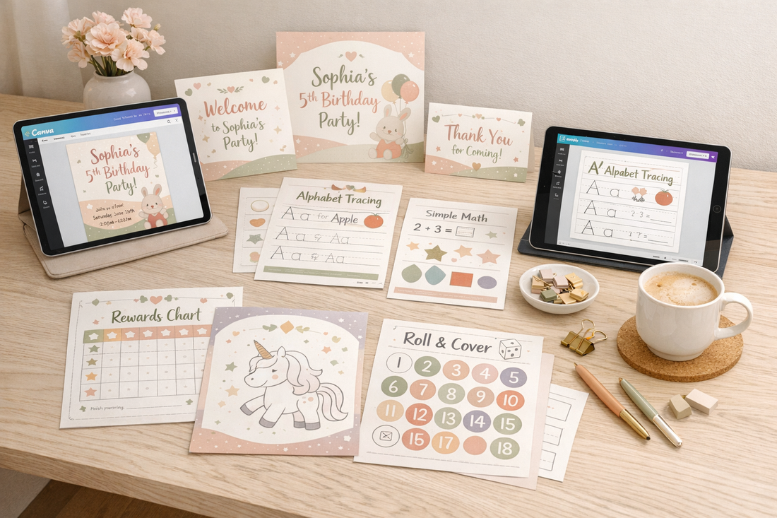 How to Create Educational Kids Printables