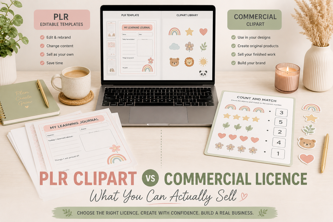 PLR Clipart vs Commercial License Explained