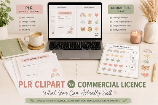 PLR Clipart vs Commercial License Explained
