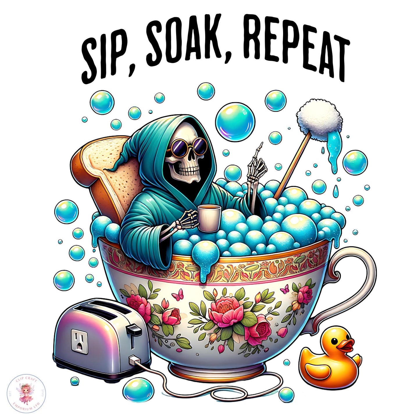 Sip Soak Repeat PNG