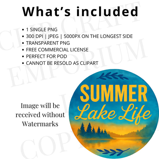what's included in a summer lake life sticker