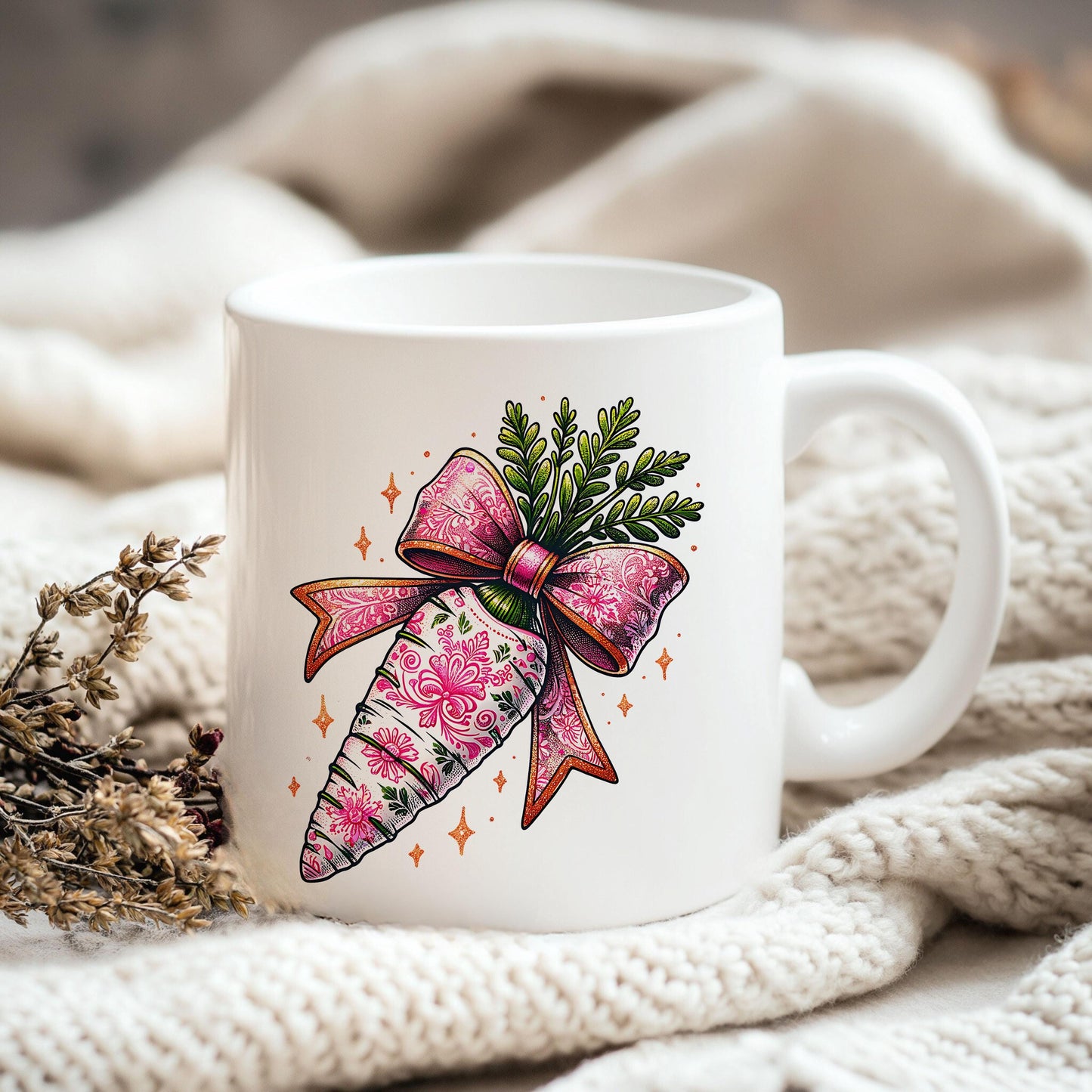 Coqueta floral de zanahoria de Pascua PNG