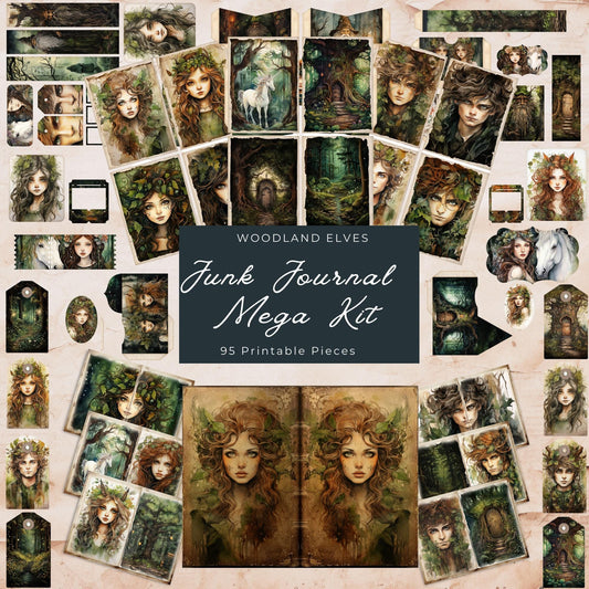 Woodland Elve Junk Journal Mega Kit