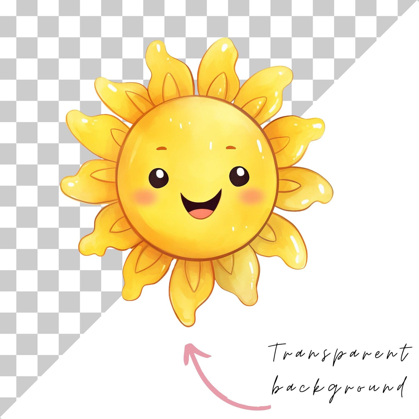 Cute Kawaii Sun Clipart