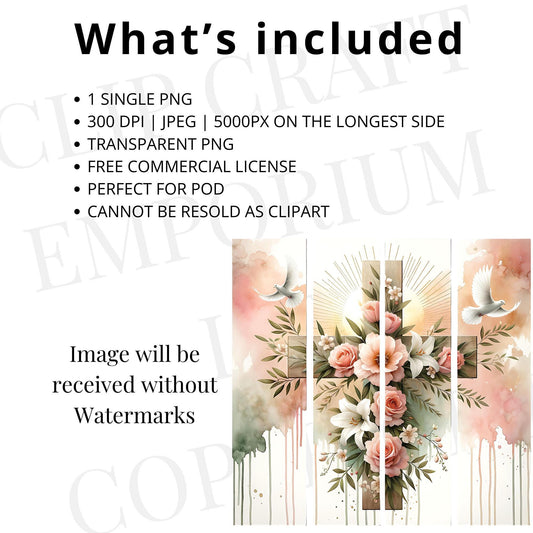 Christian Easter Sublimation Designs | Bible Verse Png | He Is Risen Png | Easter Shirt Png | Boho Wildflower Png | Digital Download