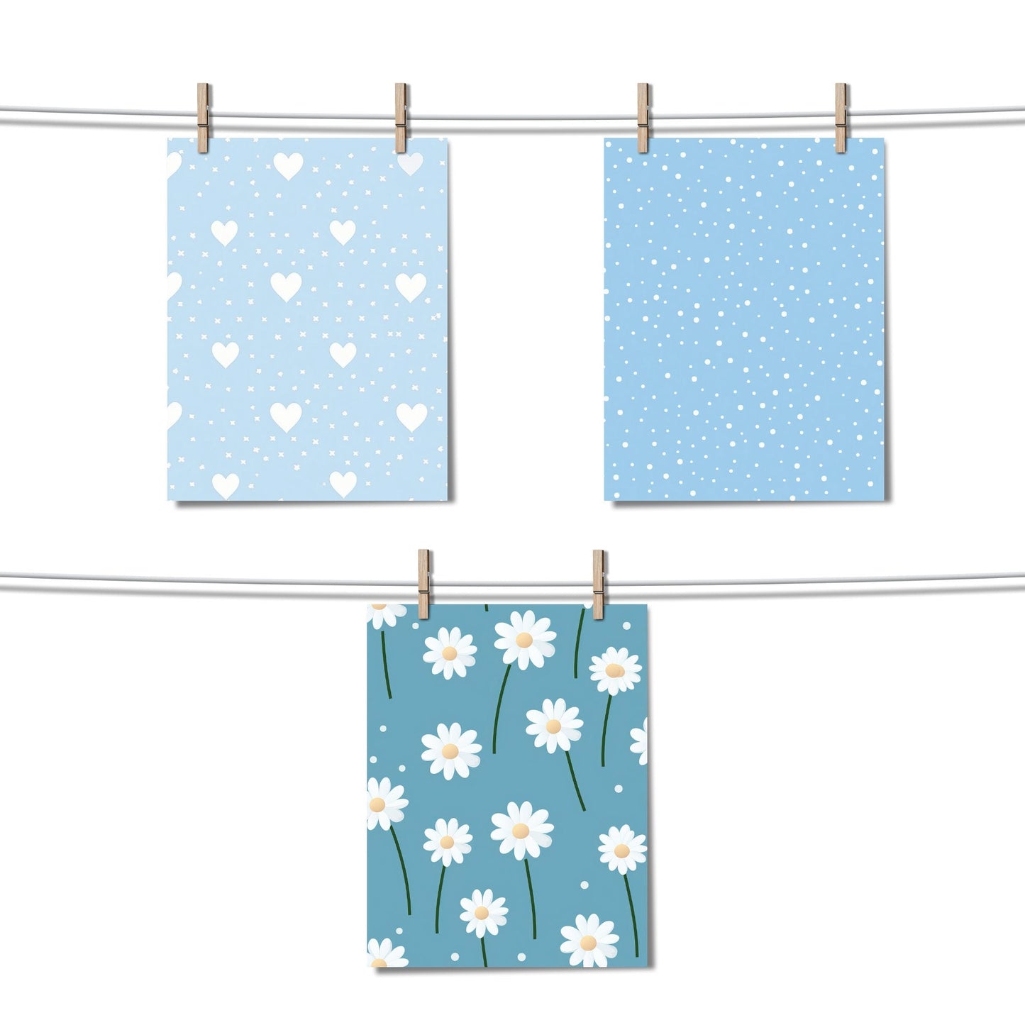 Cute baby pastel digital papers