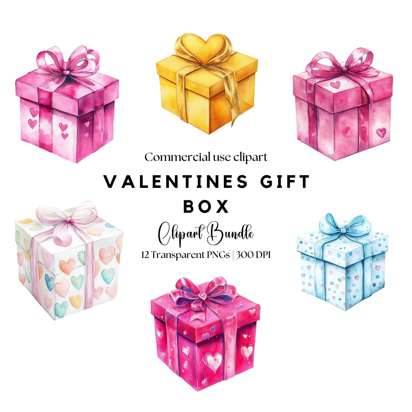 Valentine's Gift Box Clipart