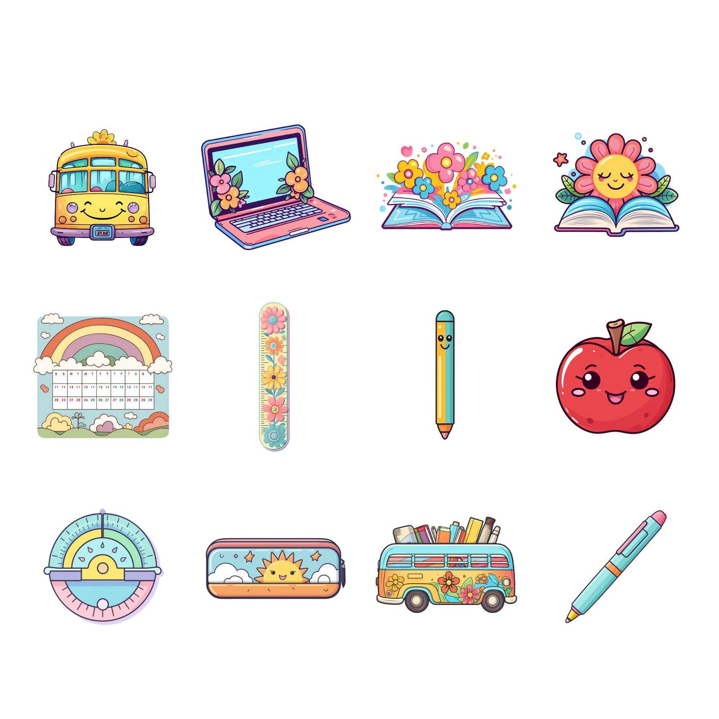 Groovy Teacher Clipart