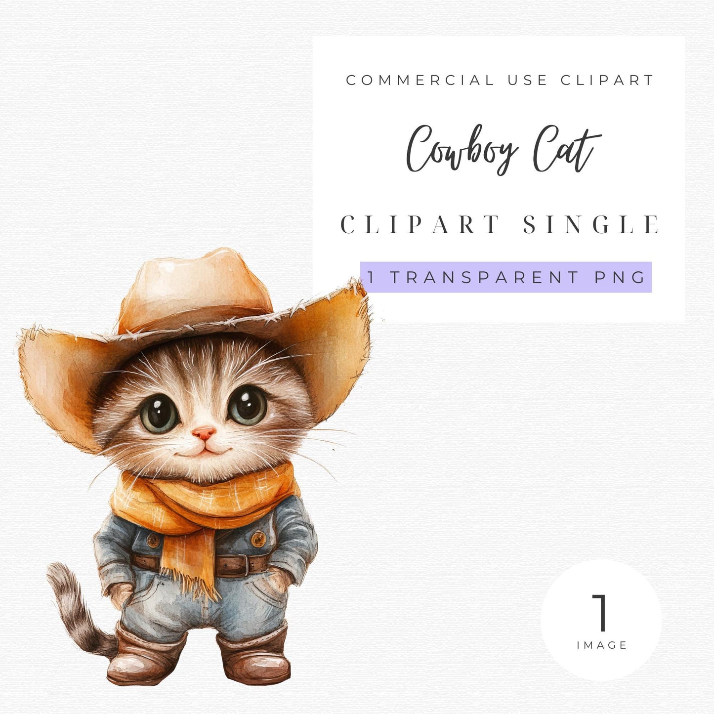 Cowboy Cat Clipart