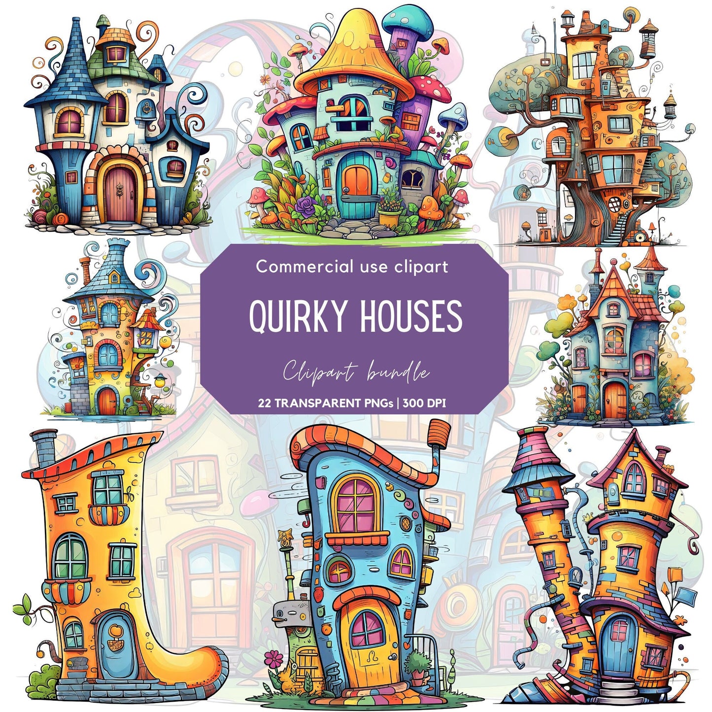 Quirky House Clipart