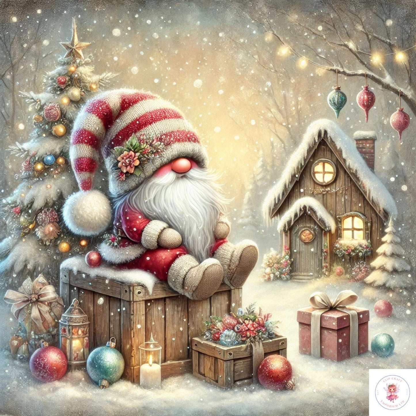 15 Christmas Gnome Clipart